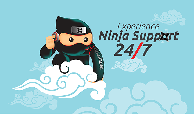 Experience Dewaweb Legendary Ninja Support 24/7