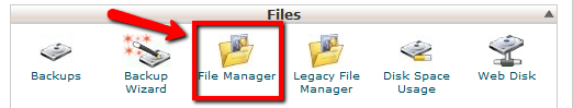 Langkah 1: setelah login ke cPanel, klik icon "File Manager"