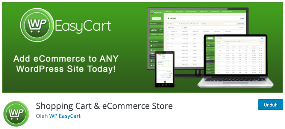 wp easycart ecommerce plugin