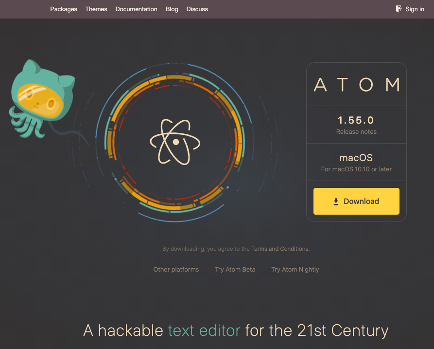 atom code editor logo