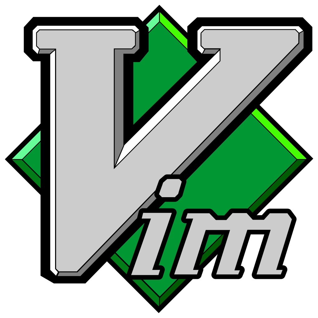 vim code editor logo transparan