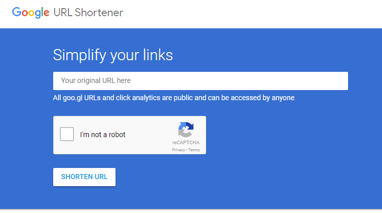 Google-Url-Shortener
