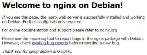 Welcome to Debian and Nginx