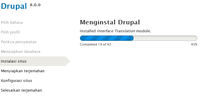 Drupal Start Instalation