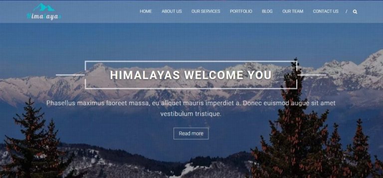 template wordpress company profile - himalayas