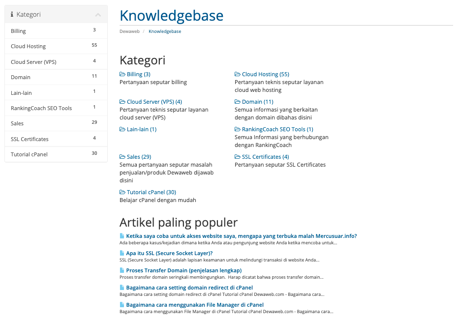 halaman knowledgebase