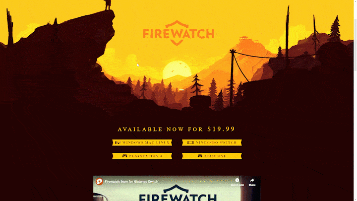 website parallax firewatch