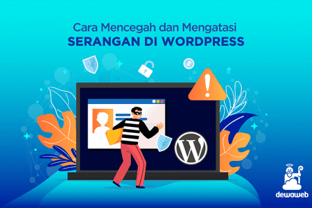 cara mencegah dan mengatasi serangan di wordpress featured image
