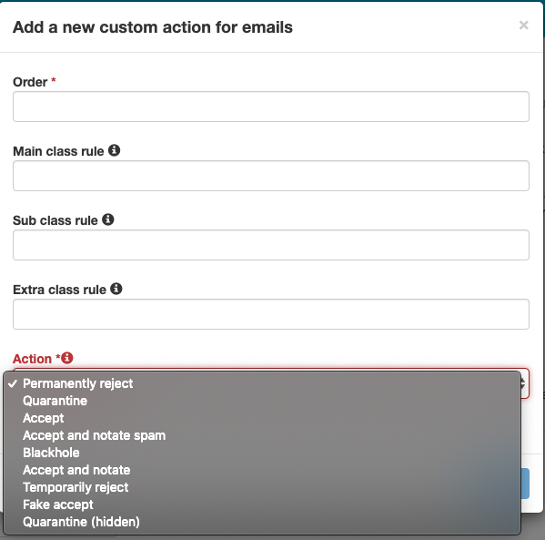 cara menggunakan spamexperts add new custom email