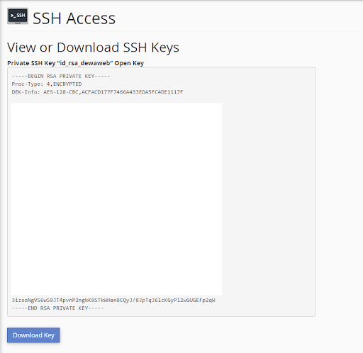 Enable sFTP FileZilla di cPanel Hosting ssh access