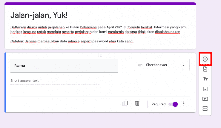 Cara Membuat Google Form Dan Membagikannya Dengan Mudah