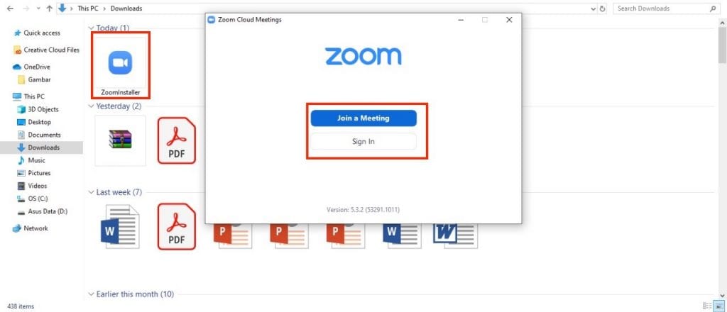 cara instal zoom meeting aplikasi windows