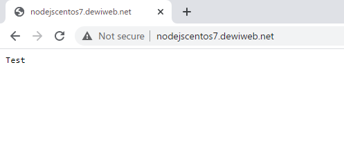 cara install node.js centos 7 test