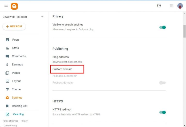 Cara Mengganti Domain Bawaan Blogspot Jadi Custom Domain