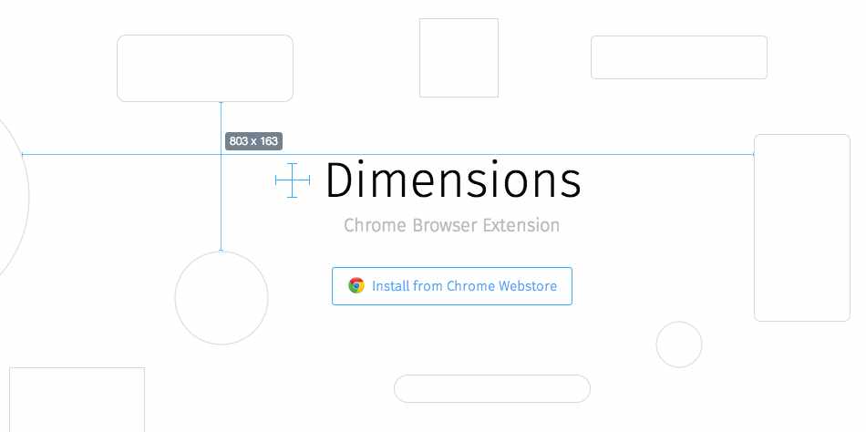 extension google chrome - dimensions