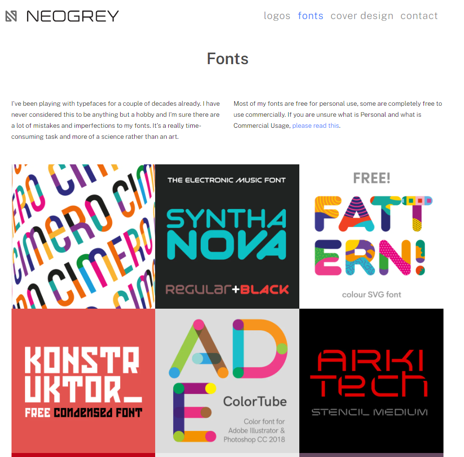 neogrey fonts
