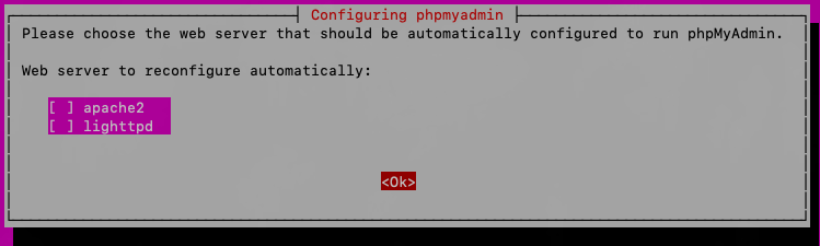konfigurasi phpmyadmin web server to reconfig automatically nginx