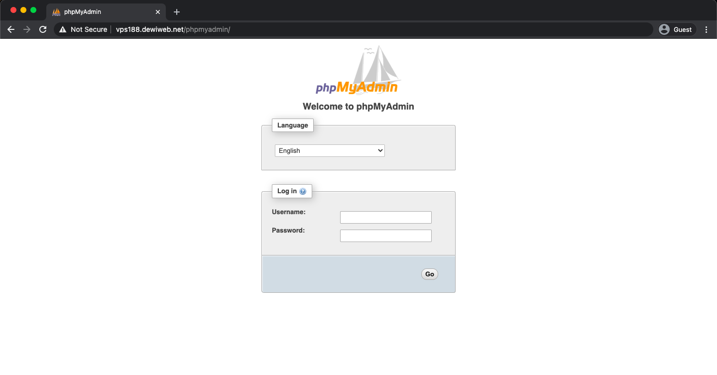 install phpmyadmin nginx ubuntu berhasil login