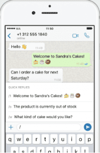 cara membuat whatsapp bisnis quick replies