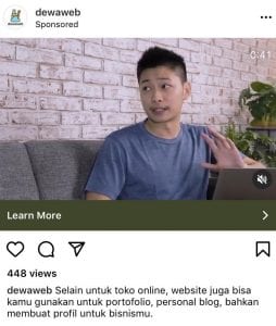 contoh instagram ads