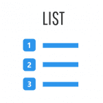 Tipe Organize (list chart)