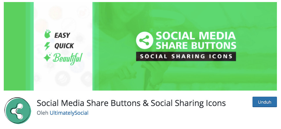 social media share button