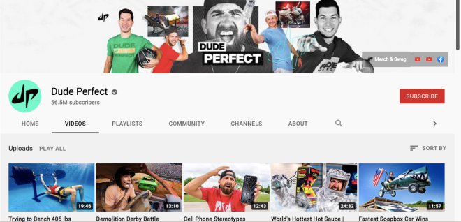 youtuber dude perfect
