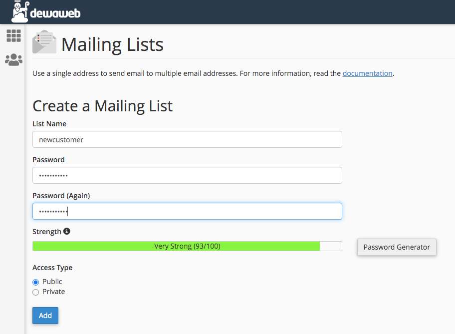 mailing list adalah - cara membuat isi data 