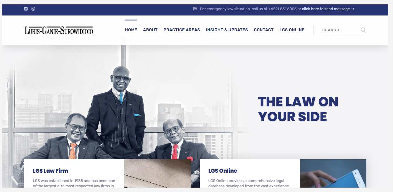 Website LGS Law firm