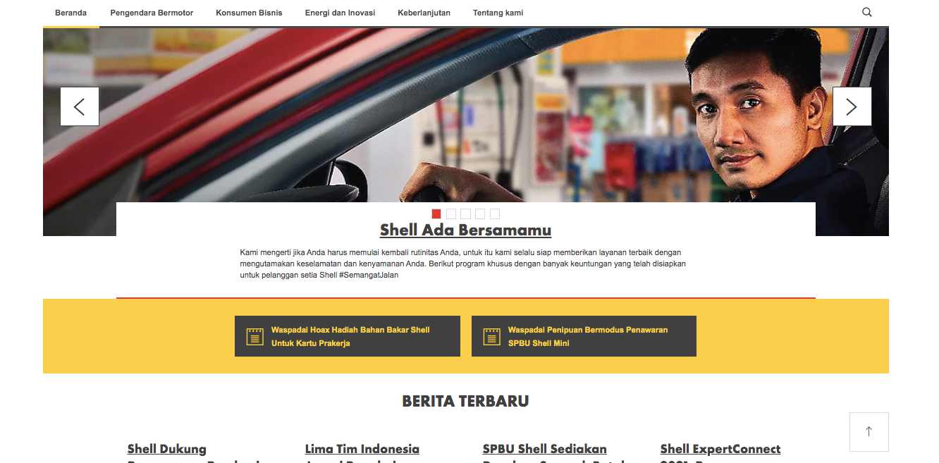 website shell