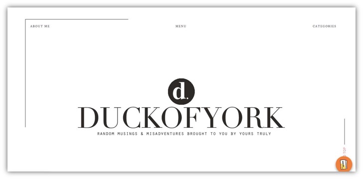 contoh blog atau website pribadi - duck of york