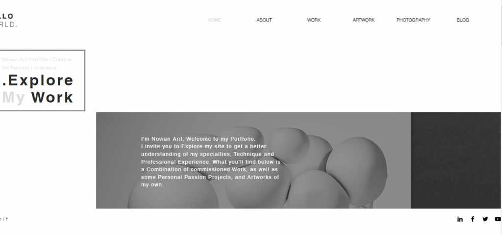 Contoh Website Portfolio