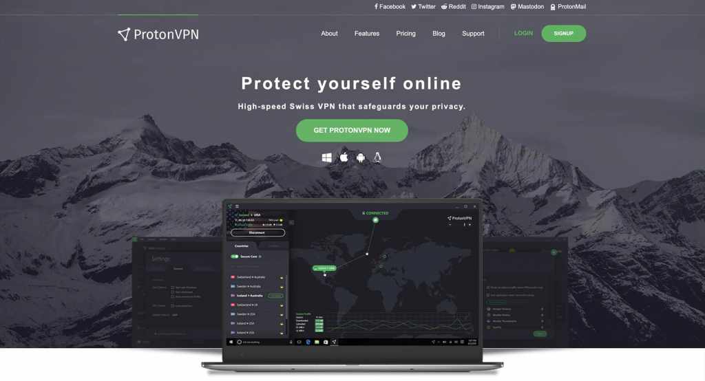 vpn gratis terbaik - protonvpn