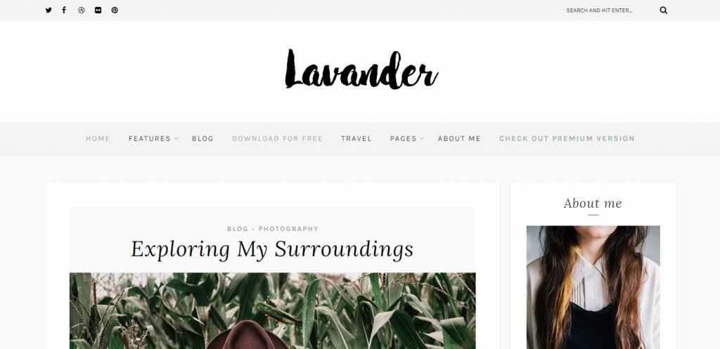 Tema WordPress Gratis Lavender Lite