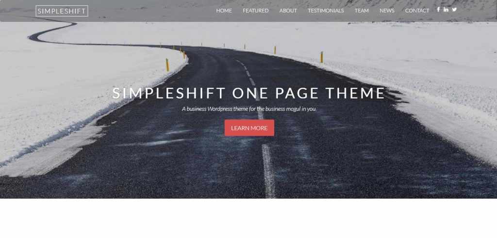 Tema WordPress Gratis SimpleShift