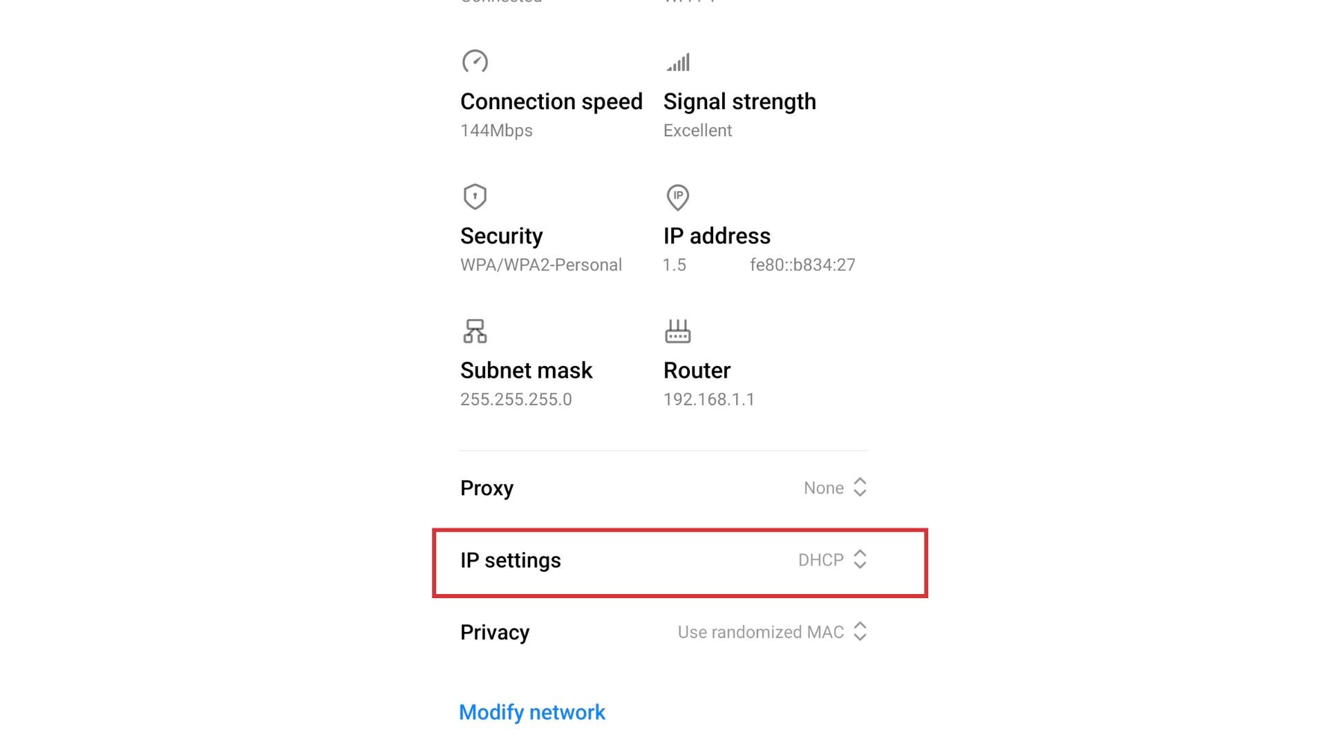ubah IP menjadi static