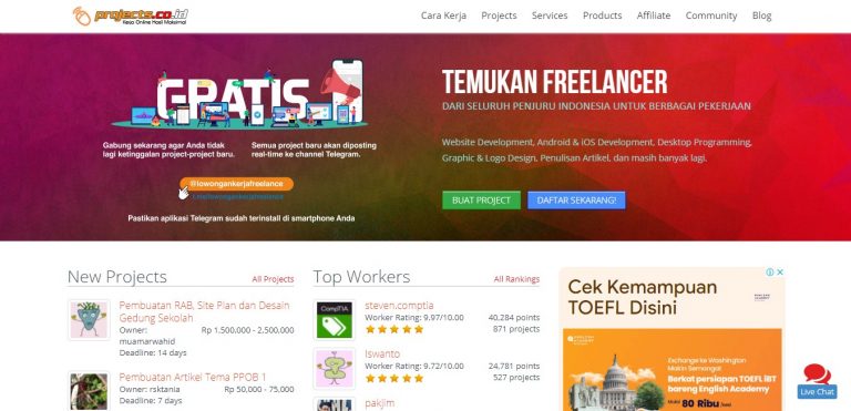 15 Website Freelancer Indonesia Hasilkan Cuan, Wajib Coba!