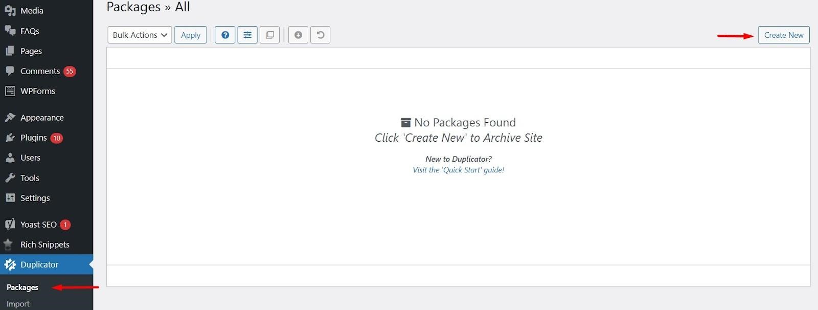 cara clone website dari plugin - buat packages baru