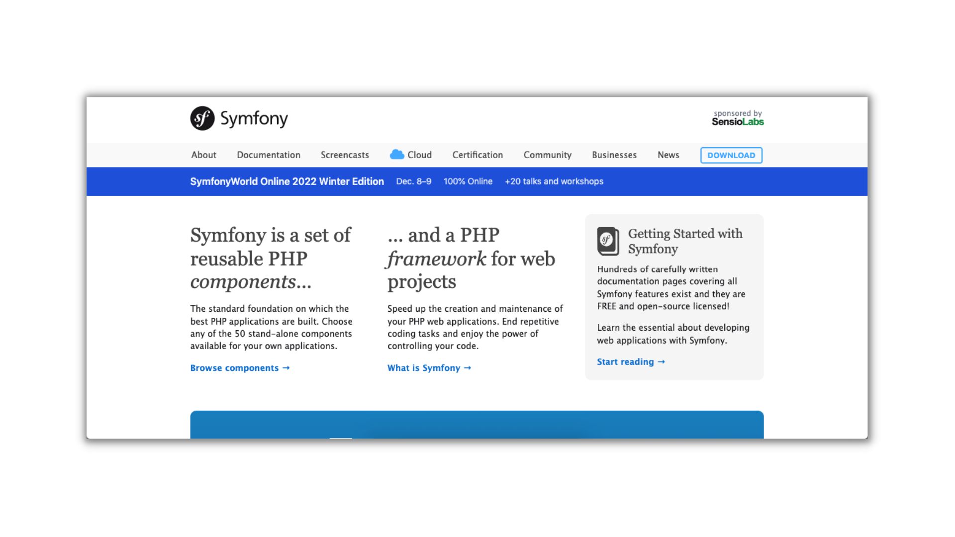 framework php symfony
