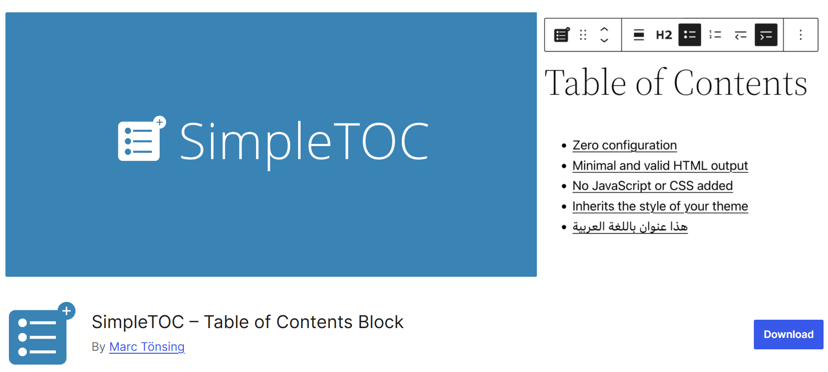 plugin daftar isi - simple toc