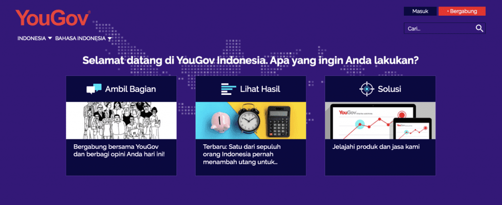 website penghasil uang - yougov