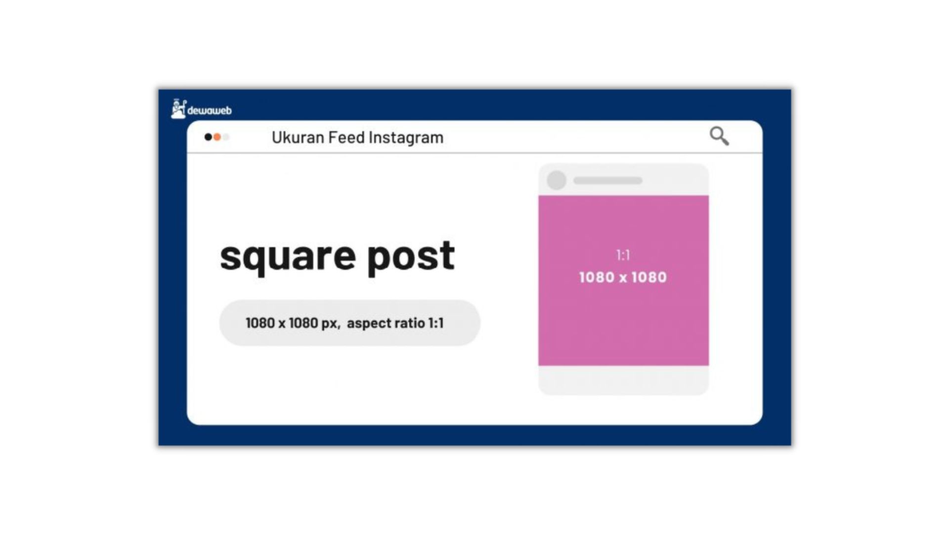 ukuran feed instagram - square post