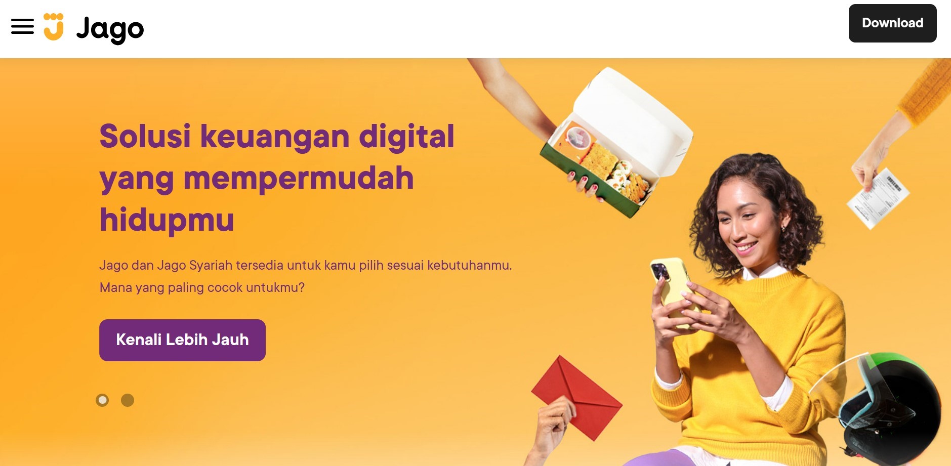 contoh landing page yang bagus - bang jago