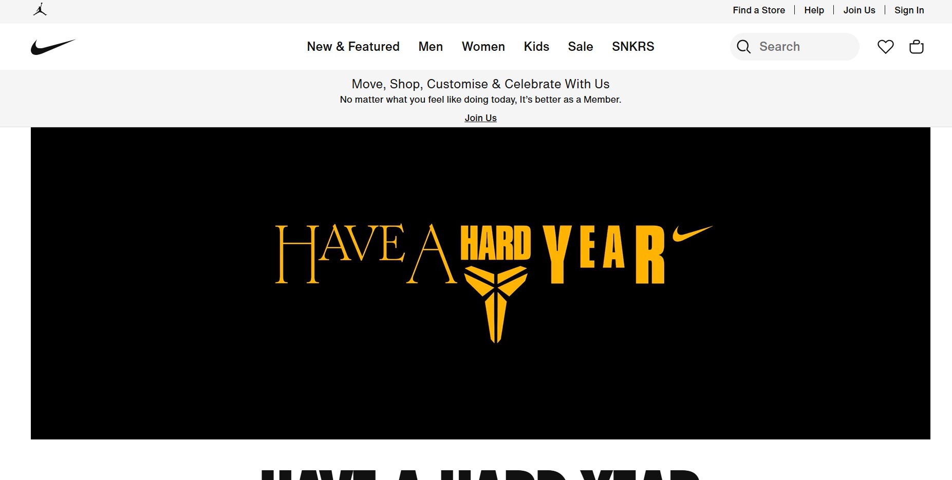 landing page nike