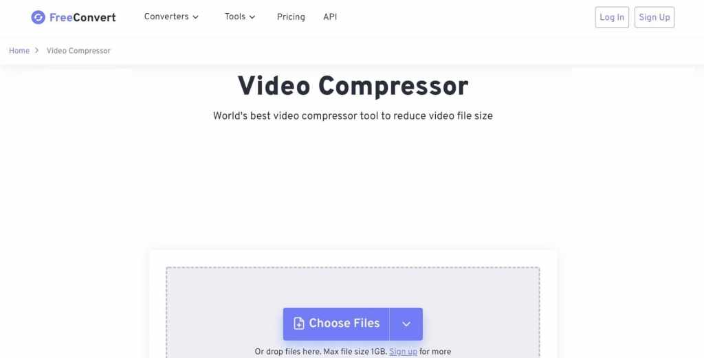 cara kompres video - freeconvert
