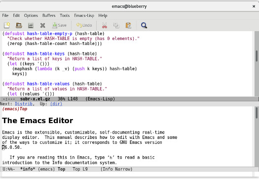 text editor - emacs