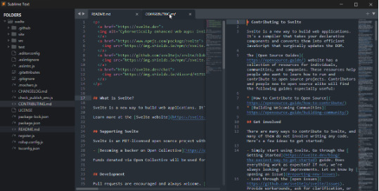 text editor - sublime