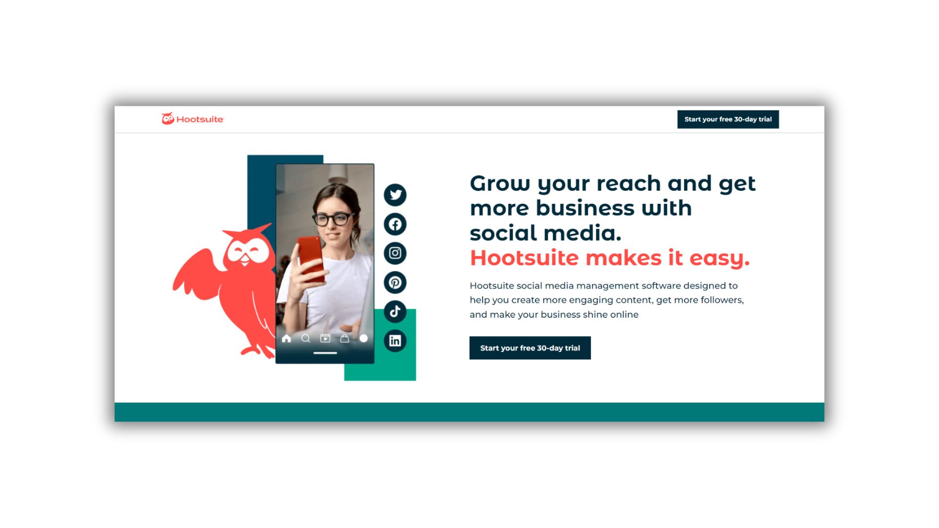 aplikasi bisnis online - hootsuite