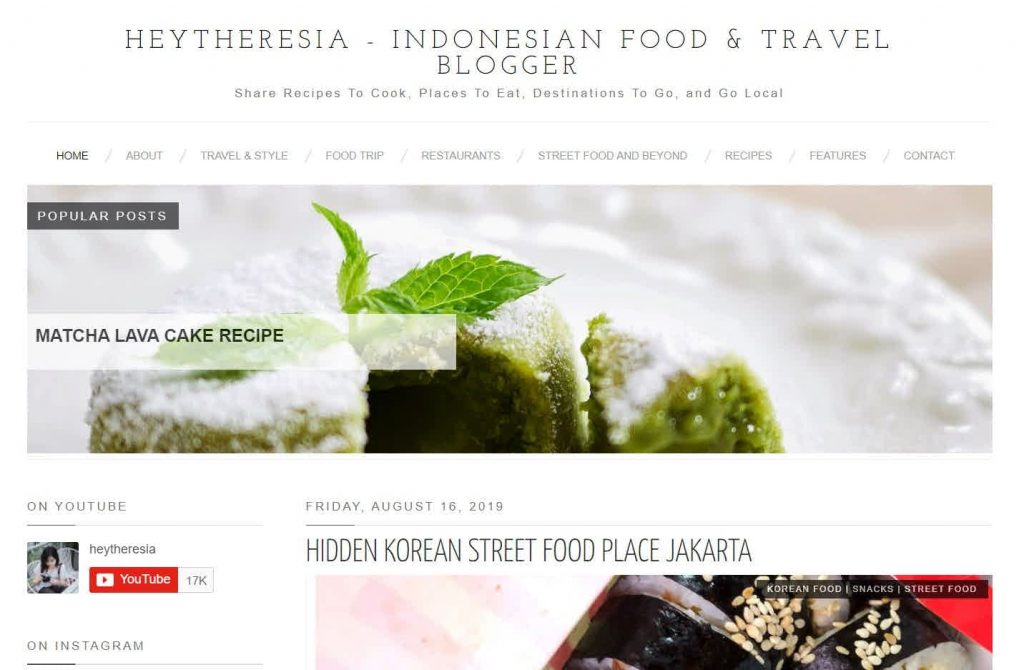 food blogger - heytheresia
