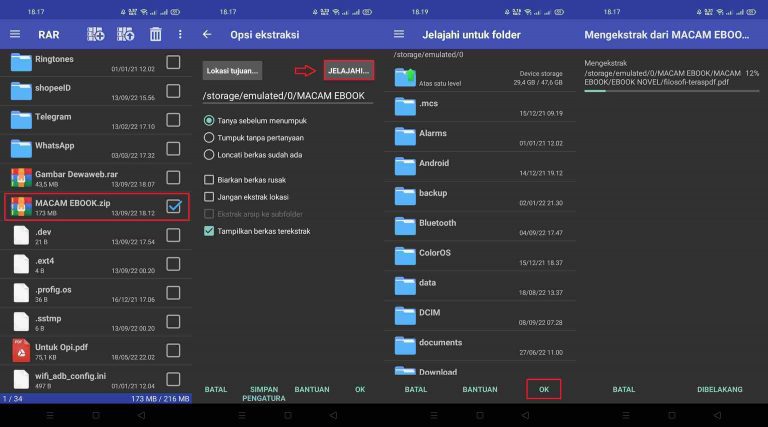 Cara Mengekstrak File ZIP Dan RAR Di Laptop Dan HP Android